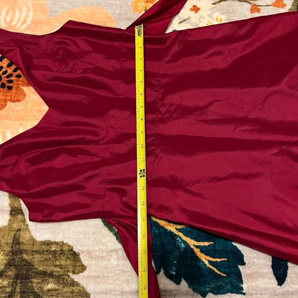 Like NEW Ann Taylor Silk Elegant Red Cranberry Sleeveless Dress - Picture 4 of 7